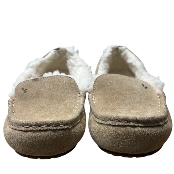 KOOLABURRA by UGG Lezly Sherpa Suede Moccasin Slippers in Tan Size 9 - Picture 3 of 7